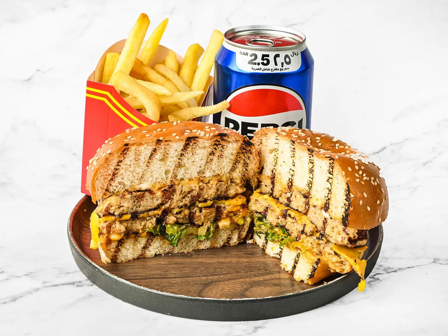 Grilled Chicken Burger Meal