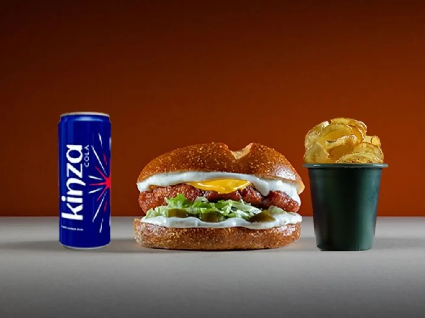 Shake It Fire Chicken Burger Meal