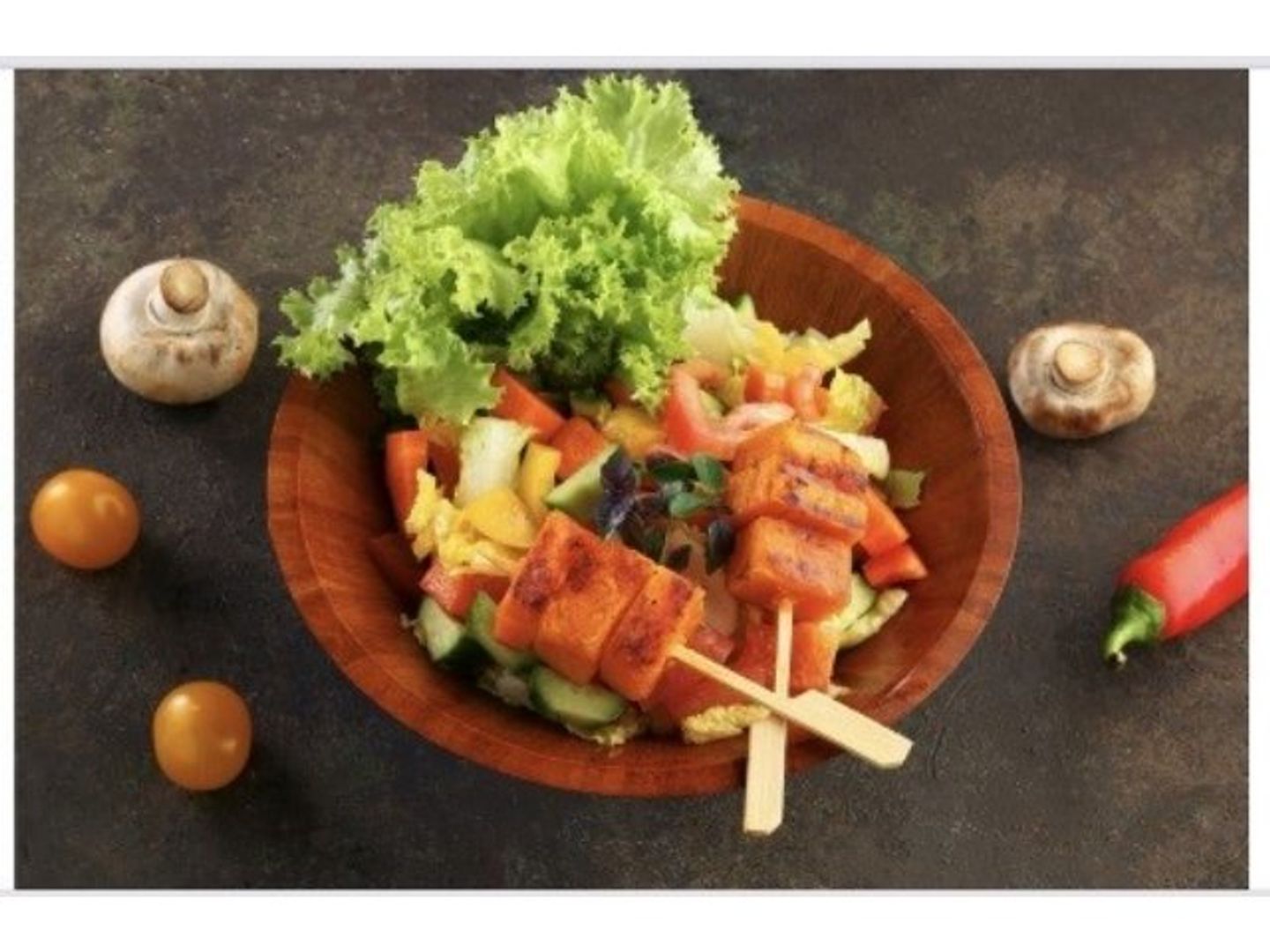 Green Salad With Roasted Pumpkin