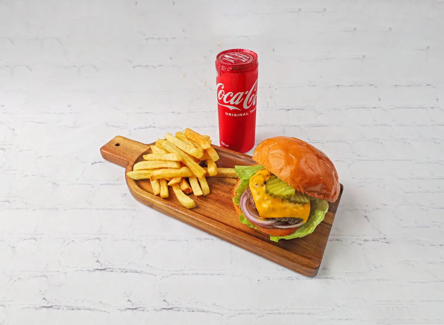 Double Cheese Beef Burger Meal