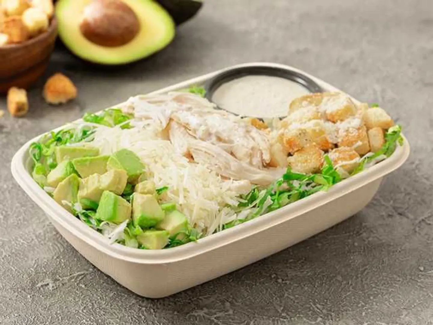 Avocado Caesar Salad