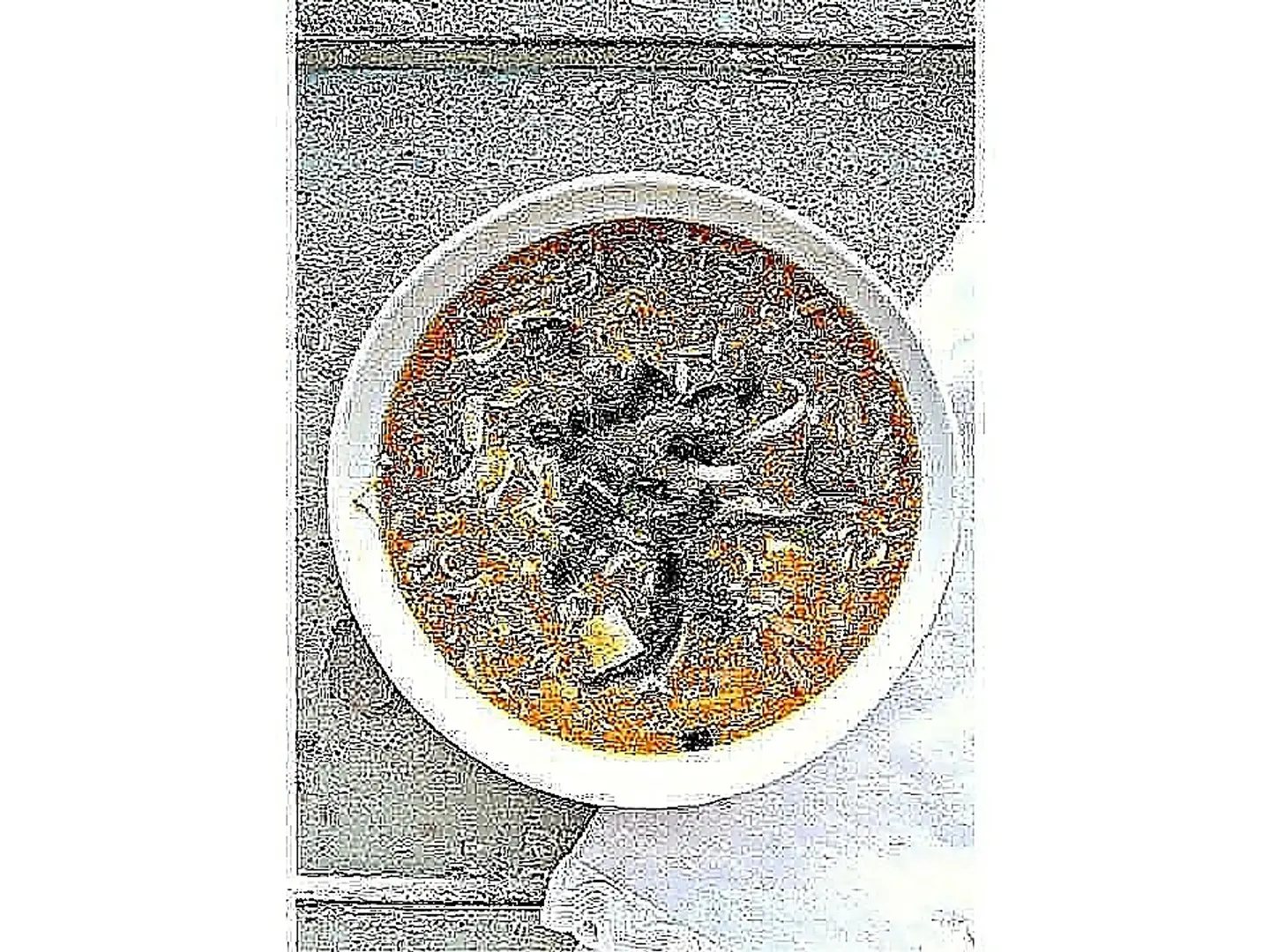 شوربة دجاج حارة وحامضة