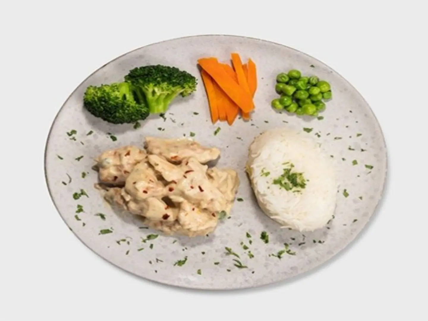 Chicken Lemon Served With Rice And Vegs