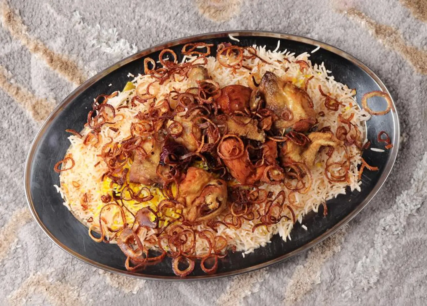 Half A Chicken Of Muqlqal With Rice