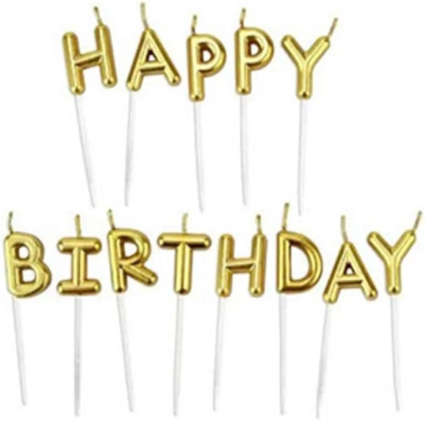 English Letters Candle