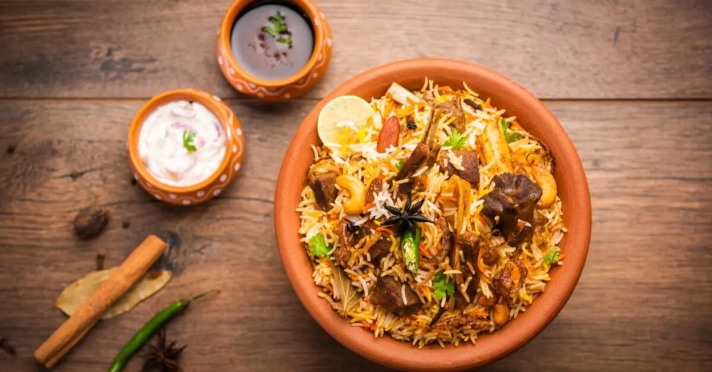 Mutton Masala With Biriyani Rice