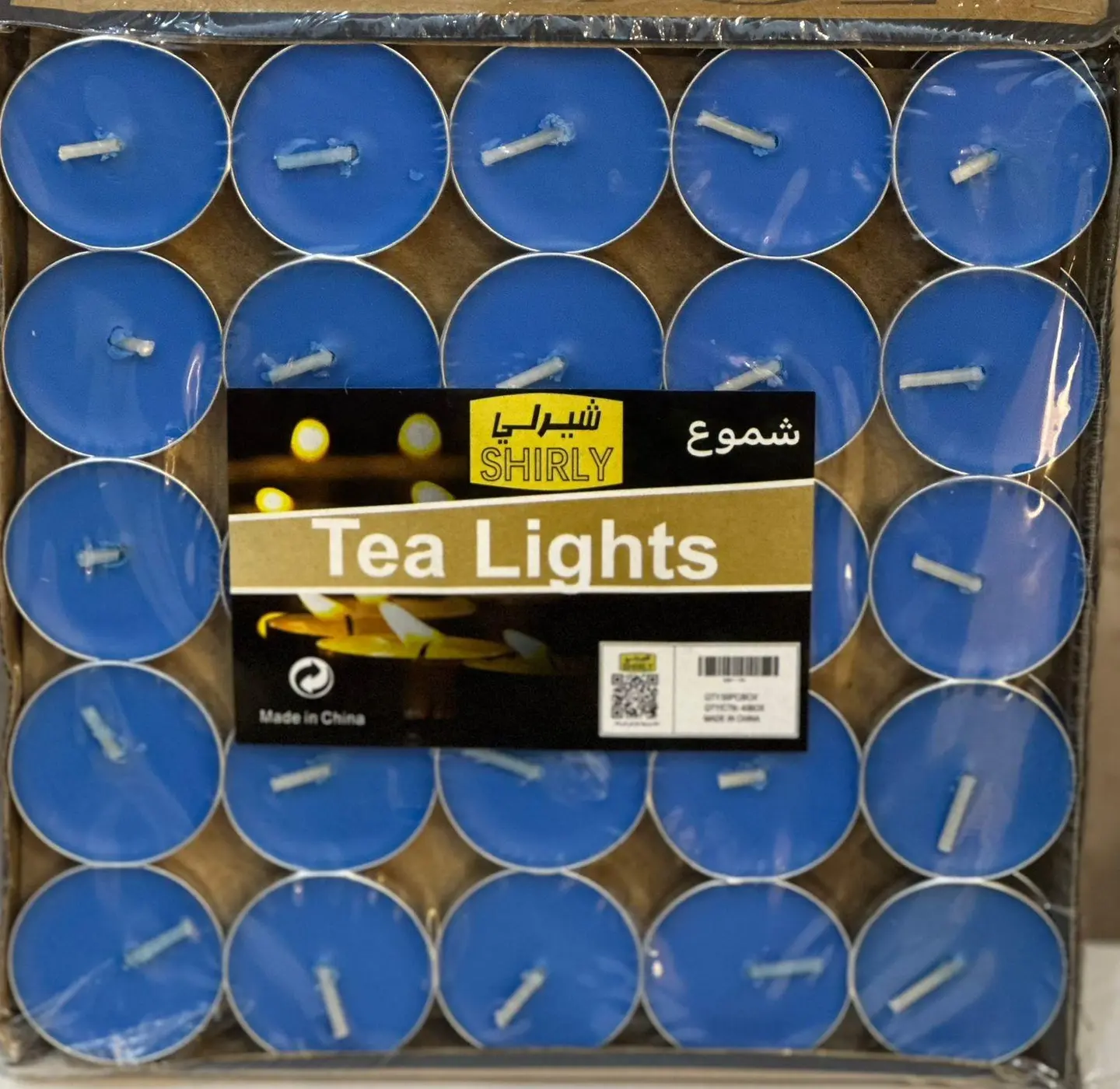 شموع شيرلي ازرق