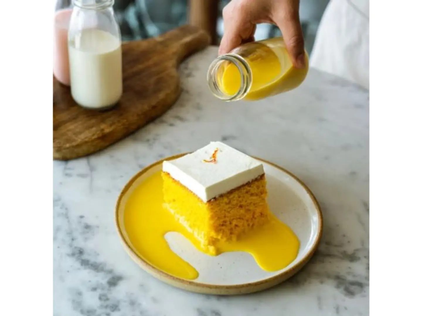 Saffron Milk Cake