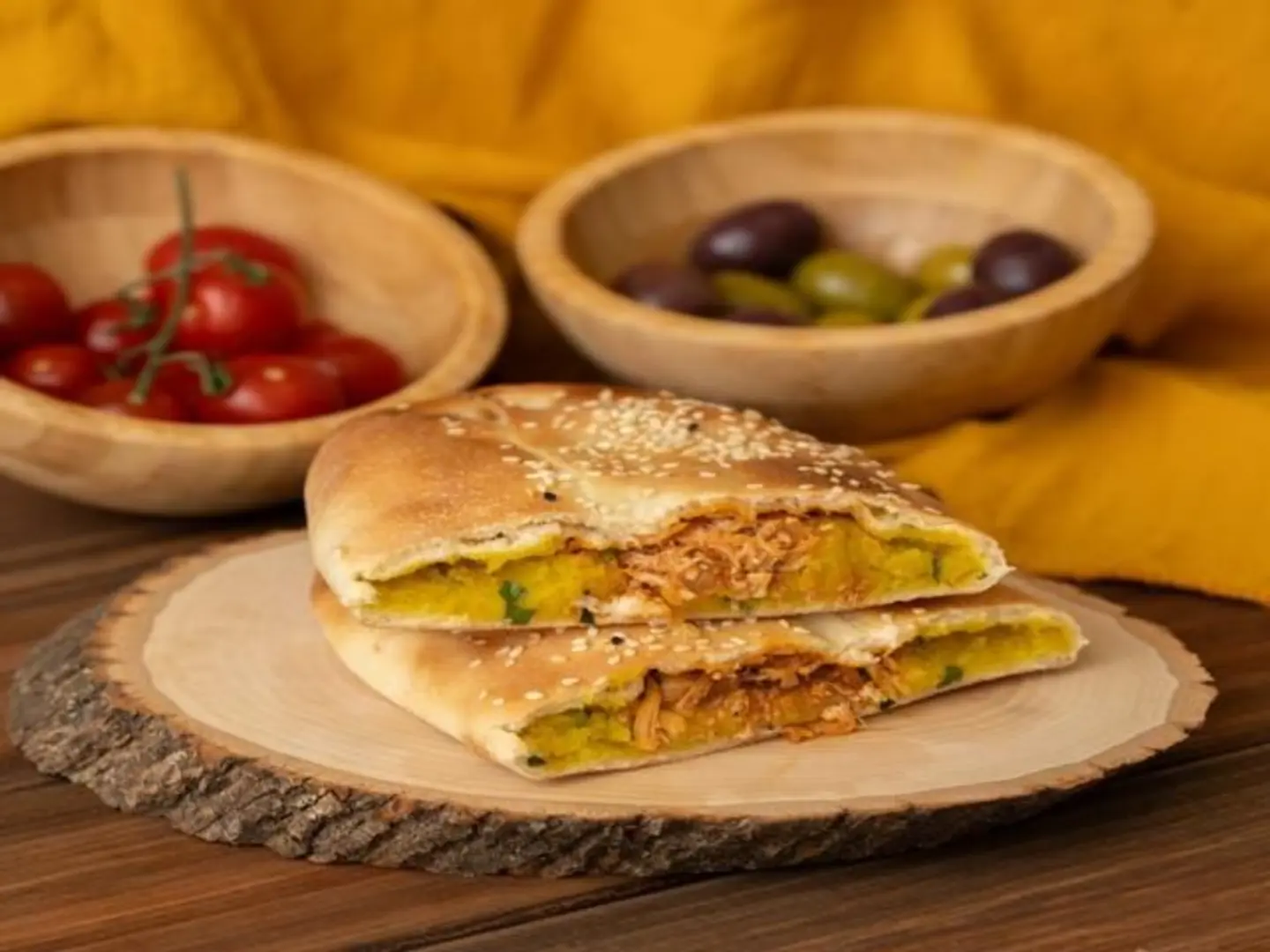 فطيرة دجاج بالبطاطس