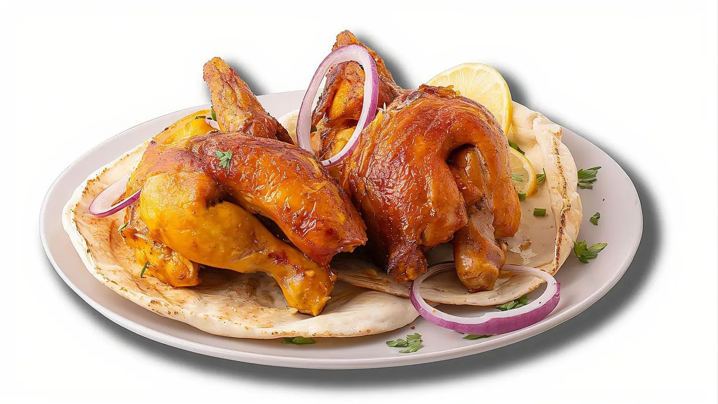 نص دجاج شواية سادة