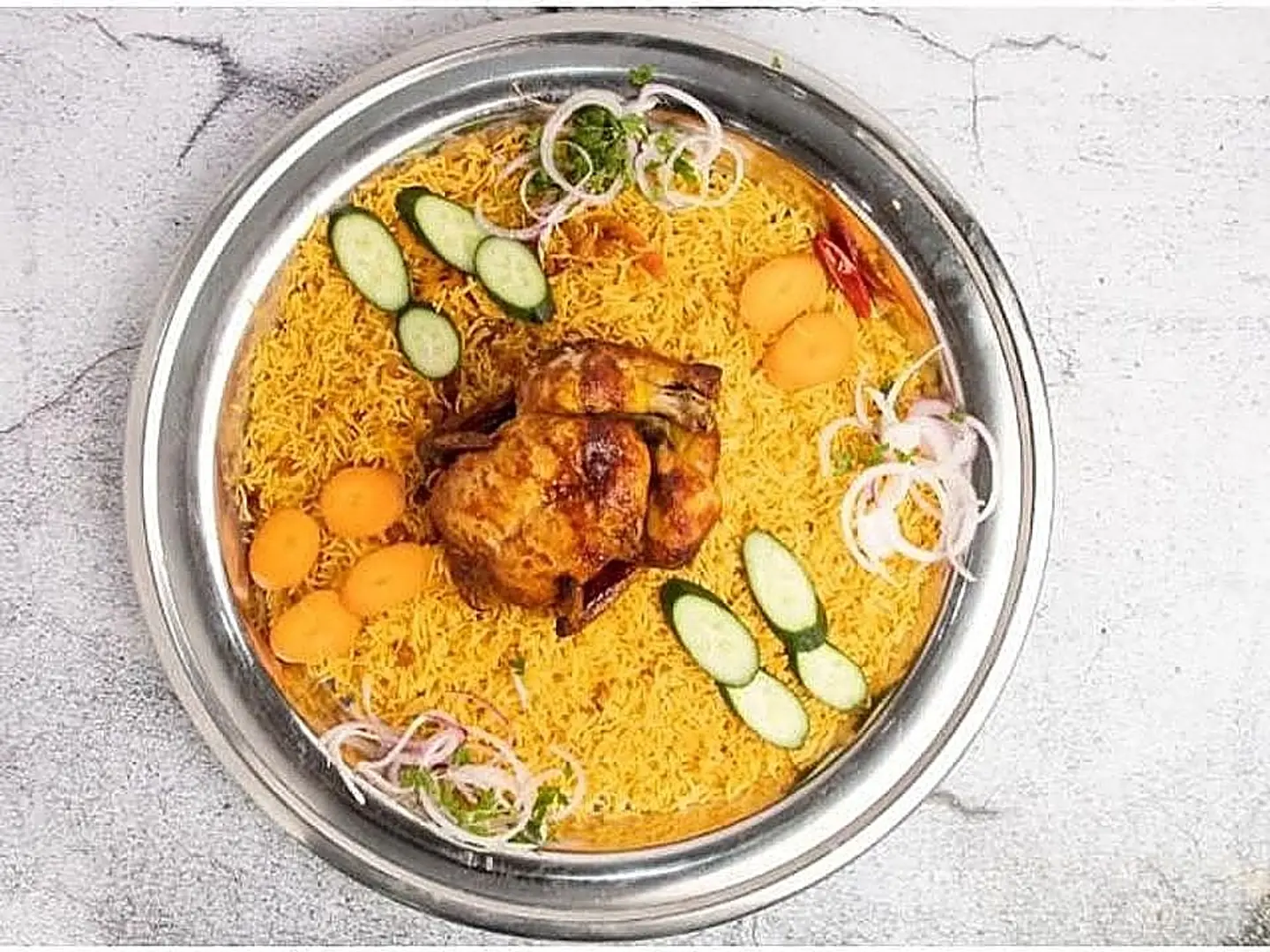 ربع حبة دجاج مع الرز