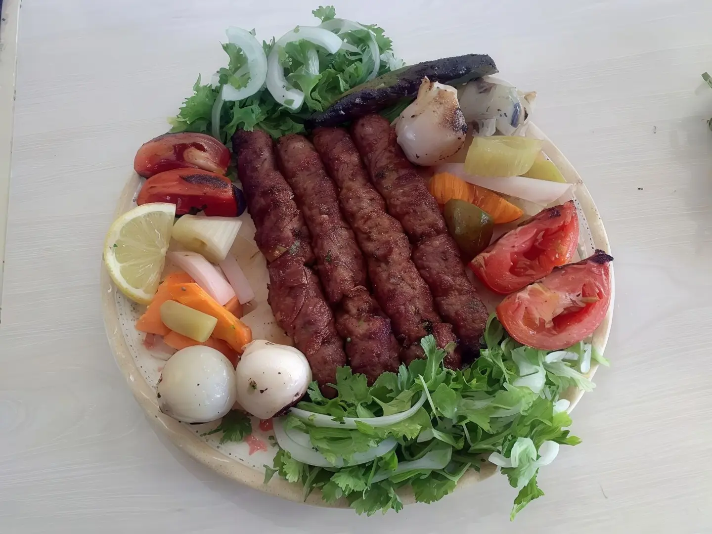 صحن كباب لحم