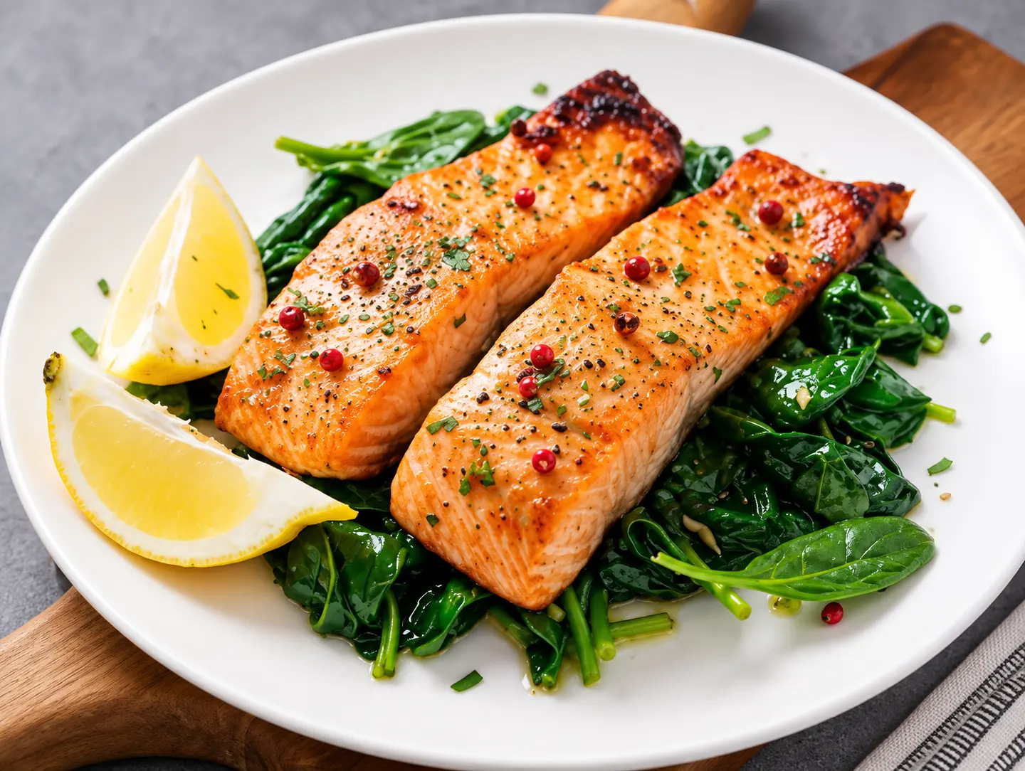 Grilled Salmon - For One Person