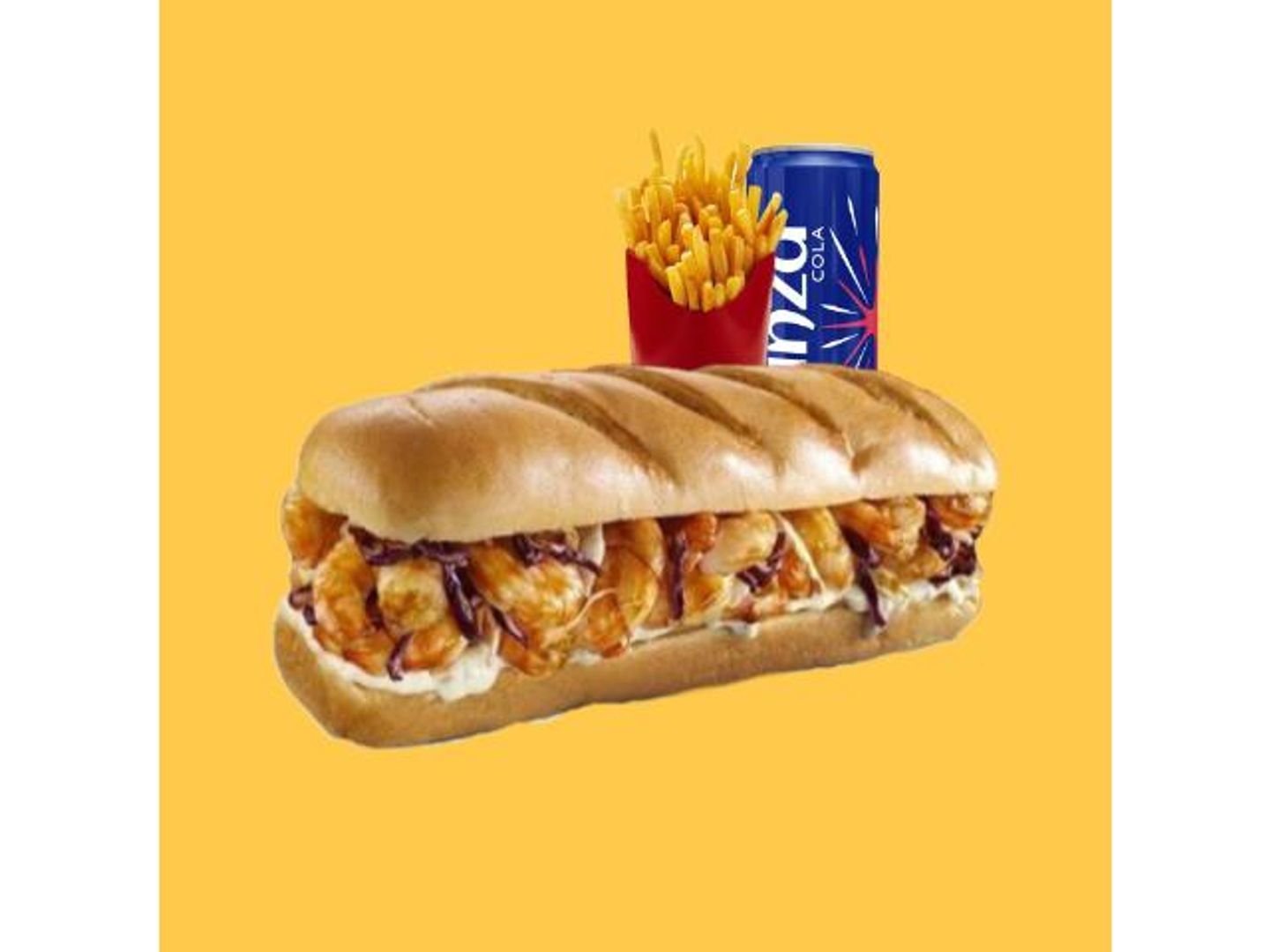 Grilled Shrimps Sandwich Combo