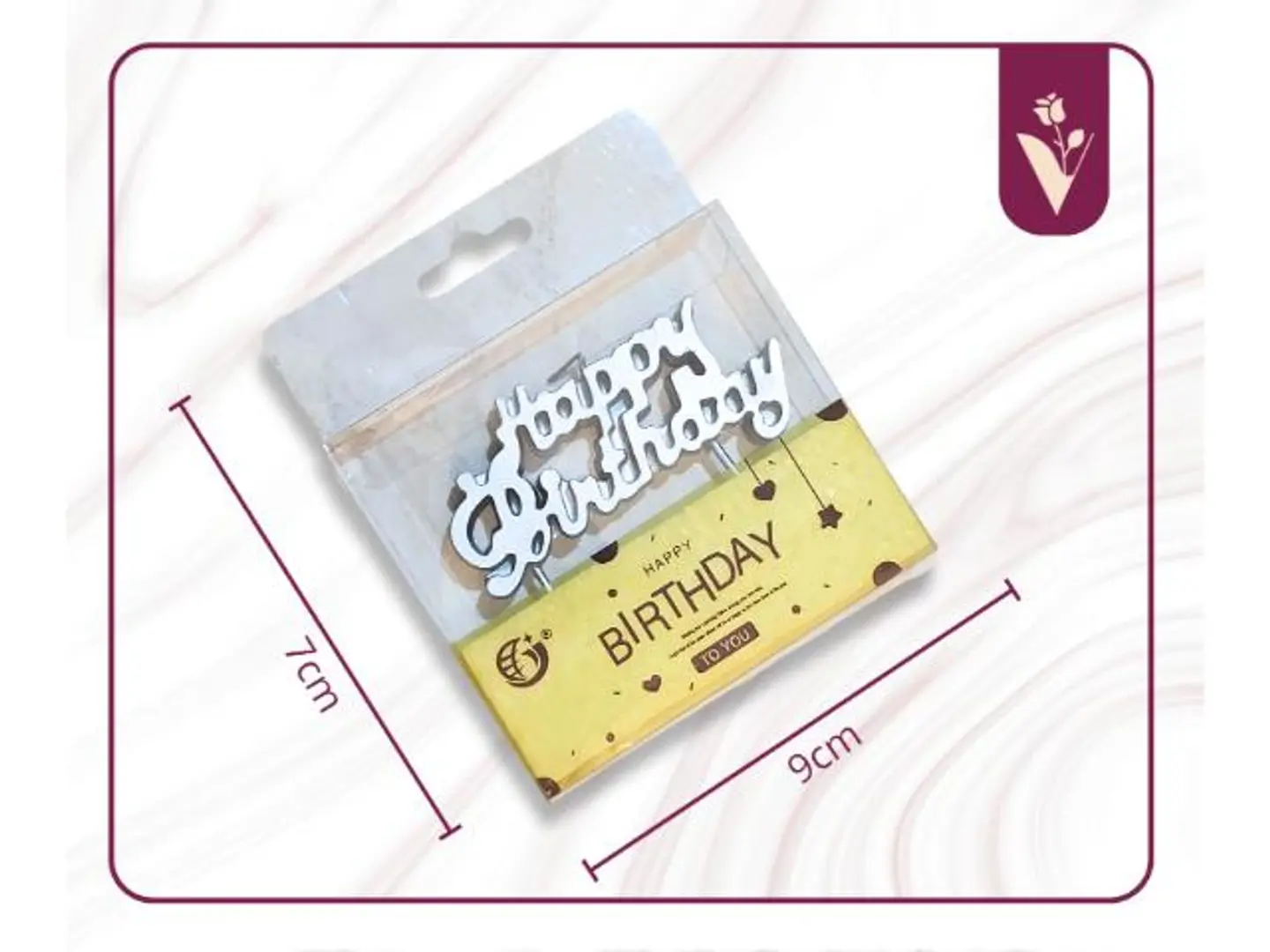 شموع حفلات عيد ميلاد متصله فضي