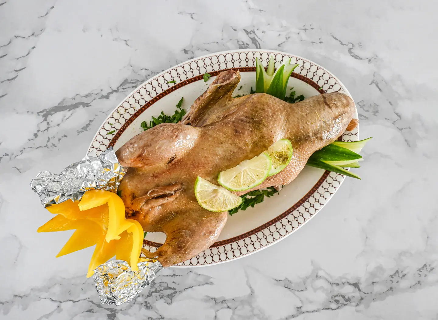 بطة محشيه ارز وخضار