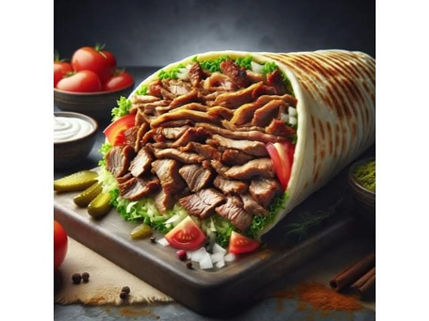 شاورما لحم صغير