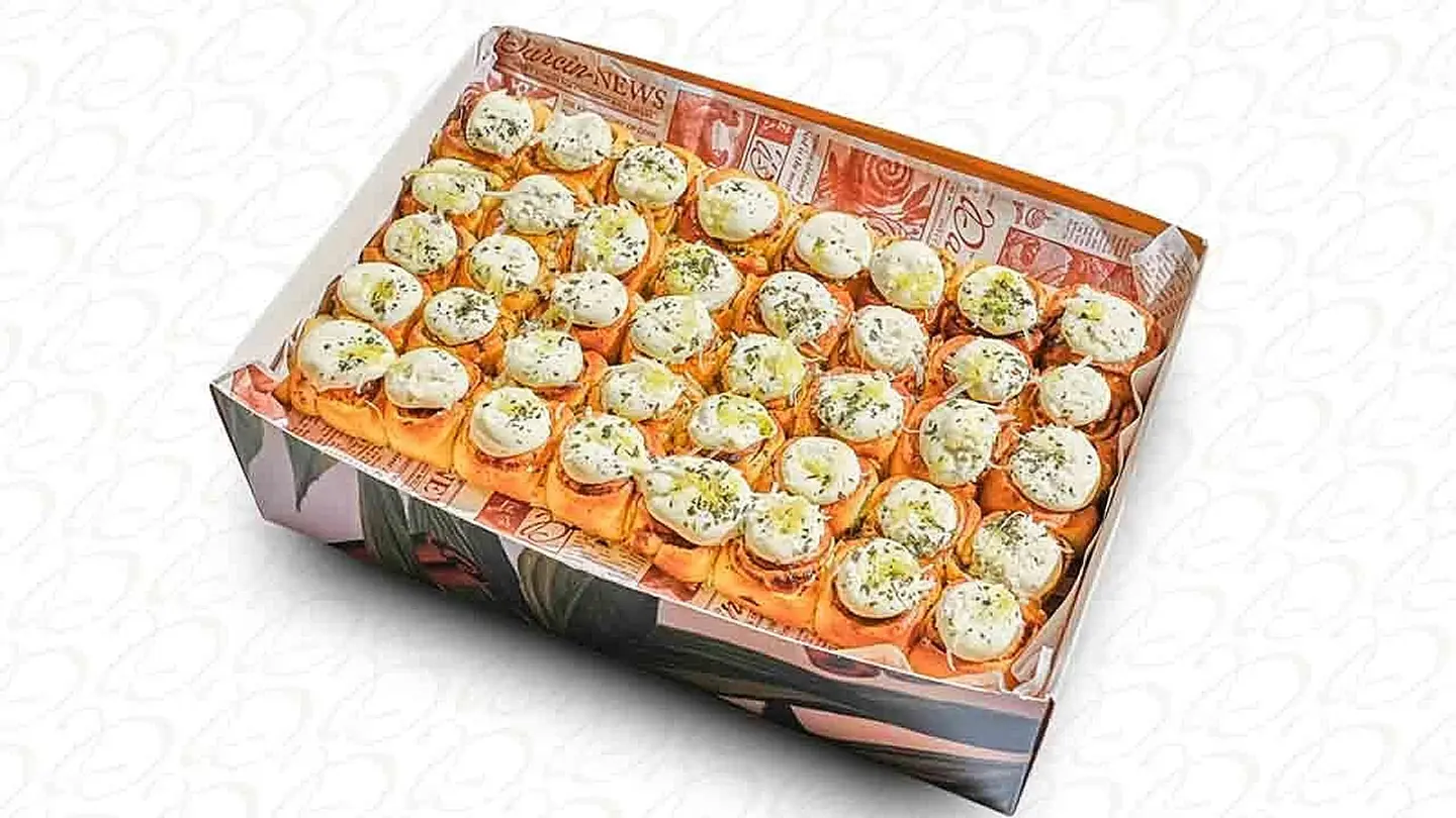 ميني سينابون بجبنة الفيتا والنعناع