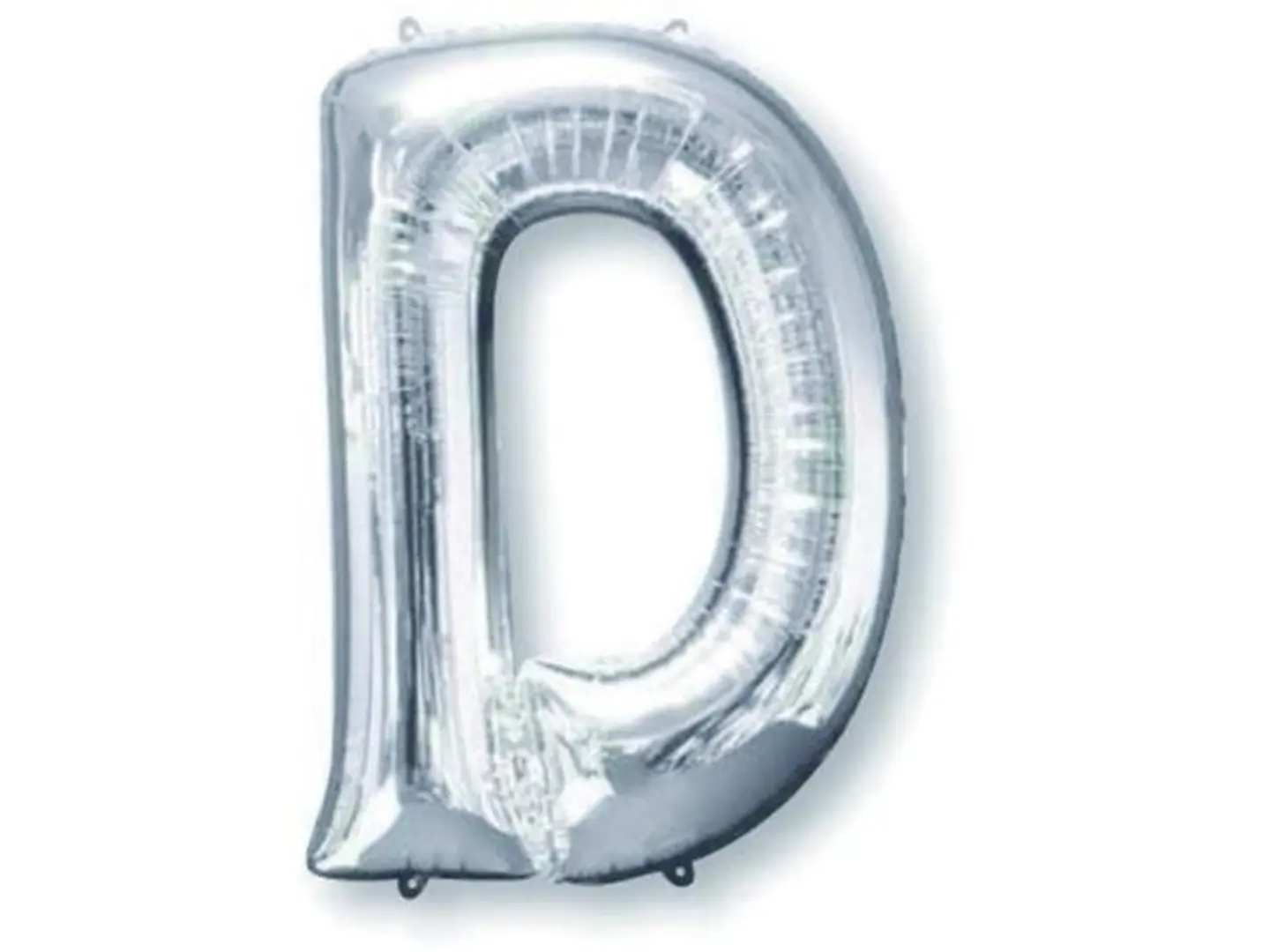 Silver Balloon Letter D