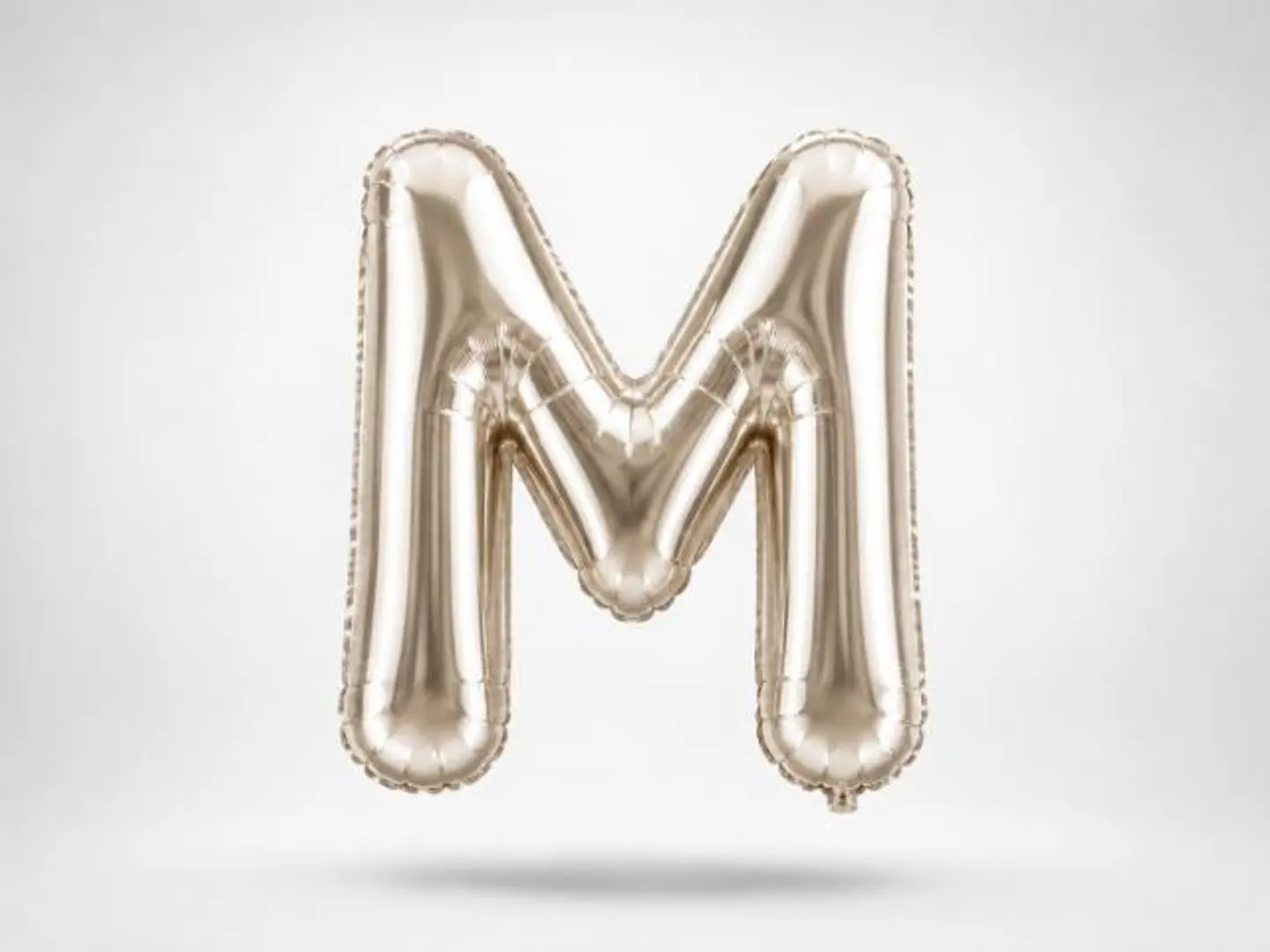 Silver Balloon Letter M