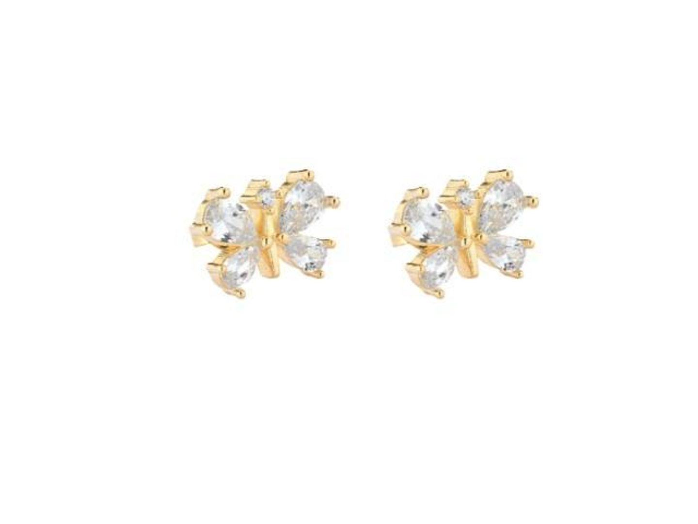 Farfalla Earrings White