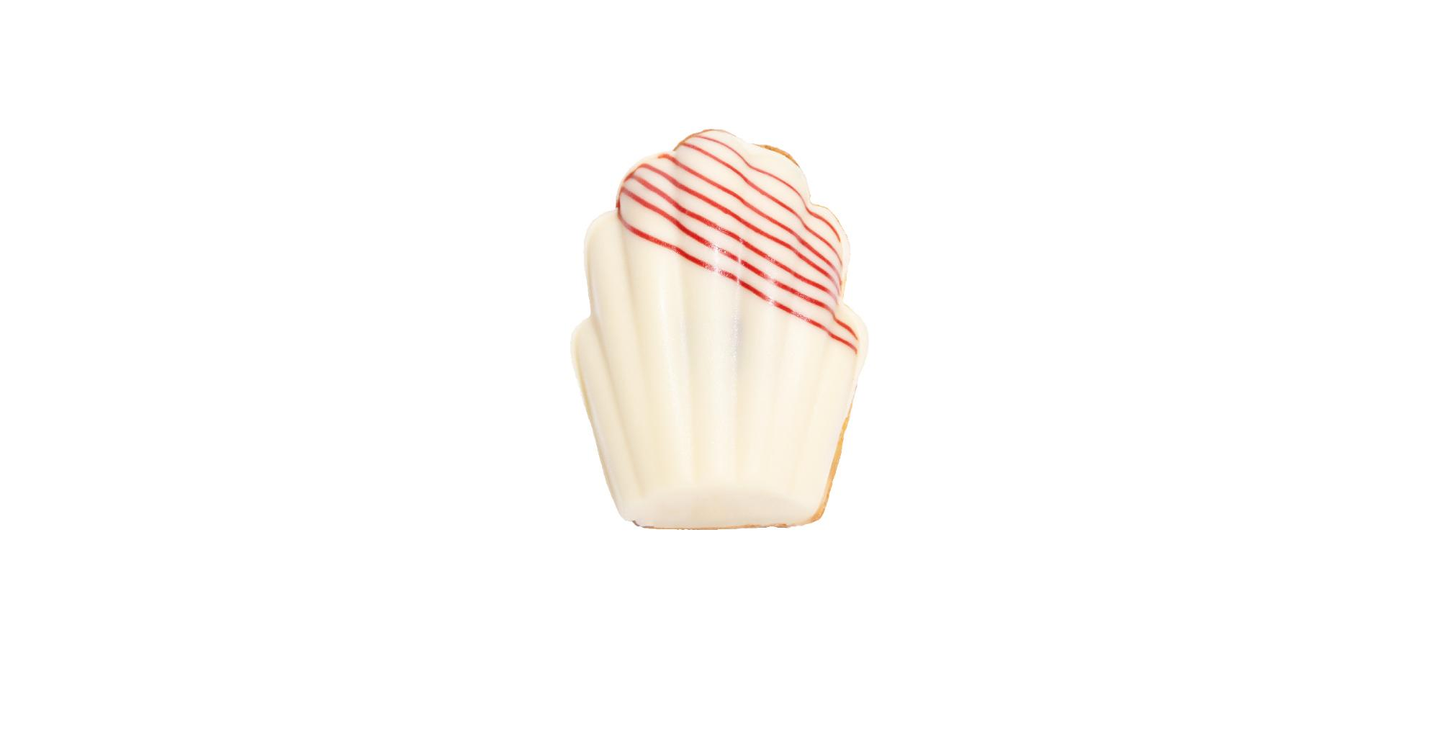 Raspberry Basil Madeleine