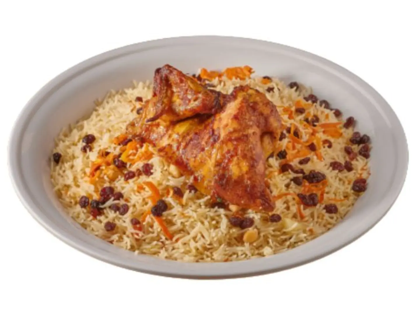 نصف شواية مع الرز