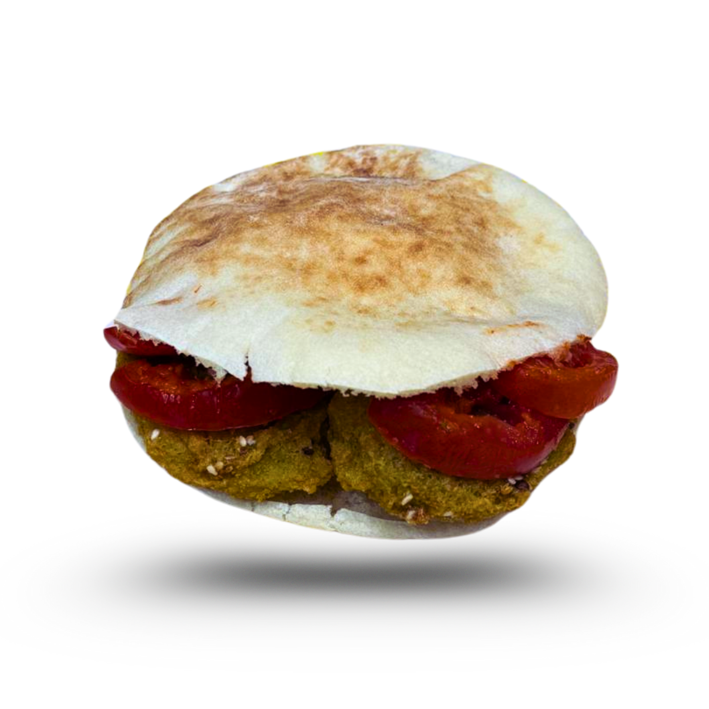 ساندوتش طعمیة على الحطب