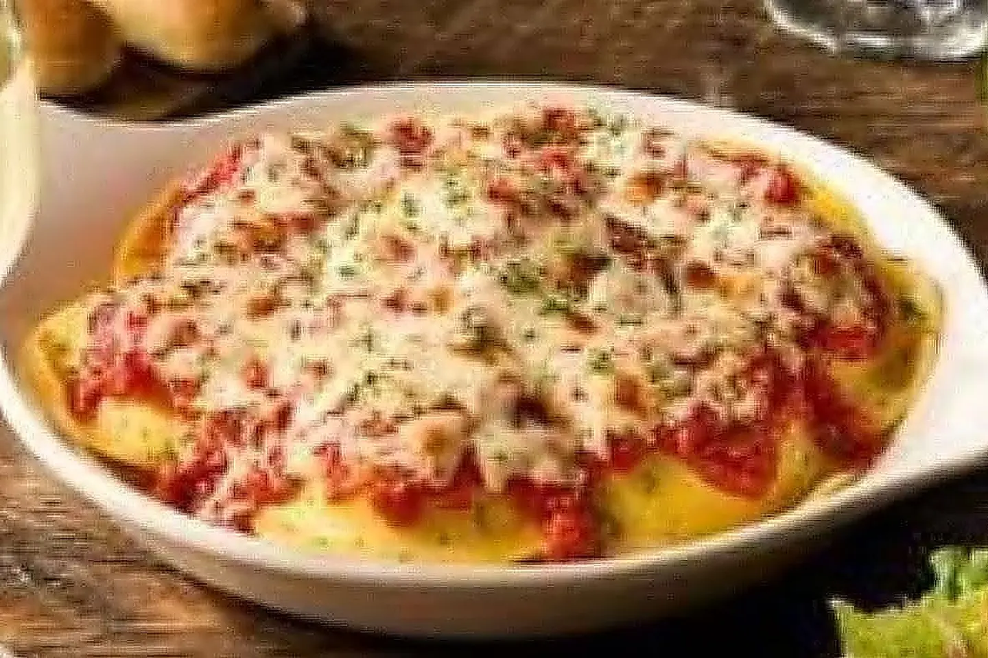 رافيولي الجبن للعشاء