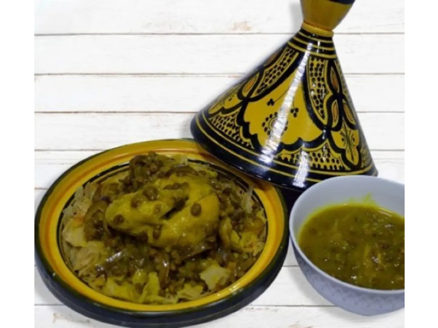 طاجن الرفيسة المغربية مع الدجاج