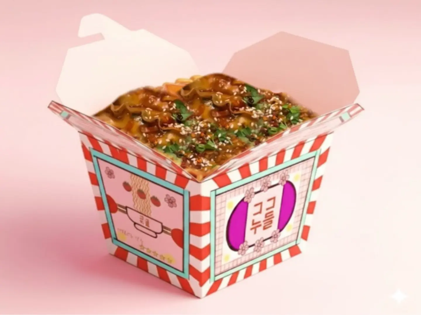 نودلز مع دامبلينغ - نودلز مع دامبلينغ سبايسي