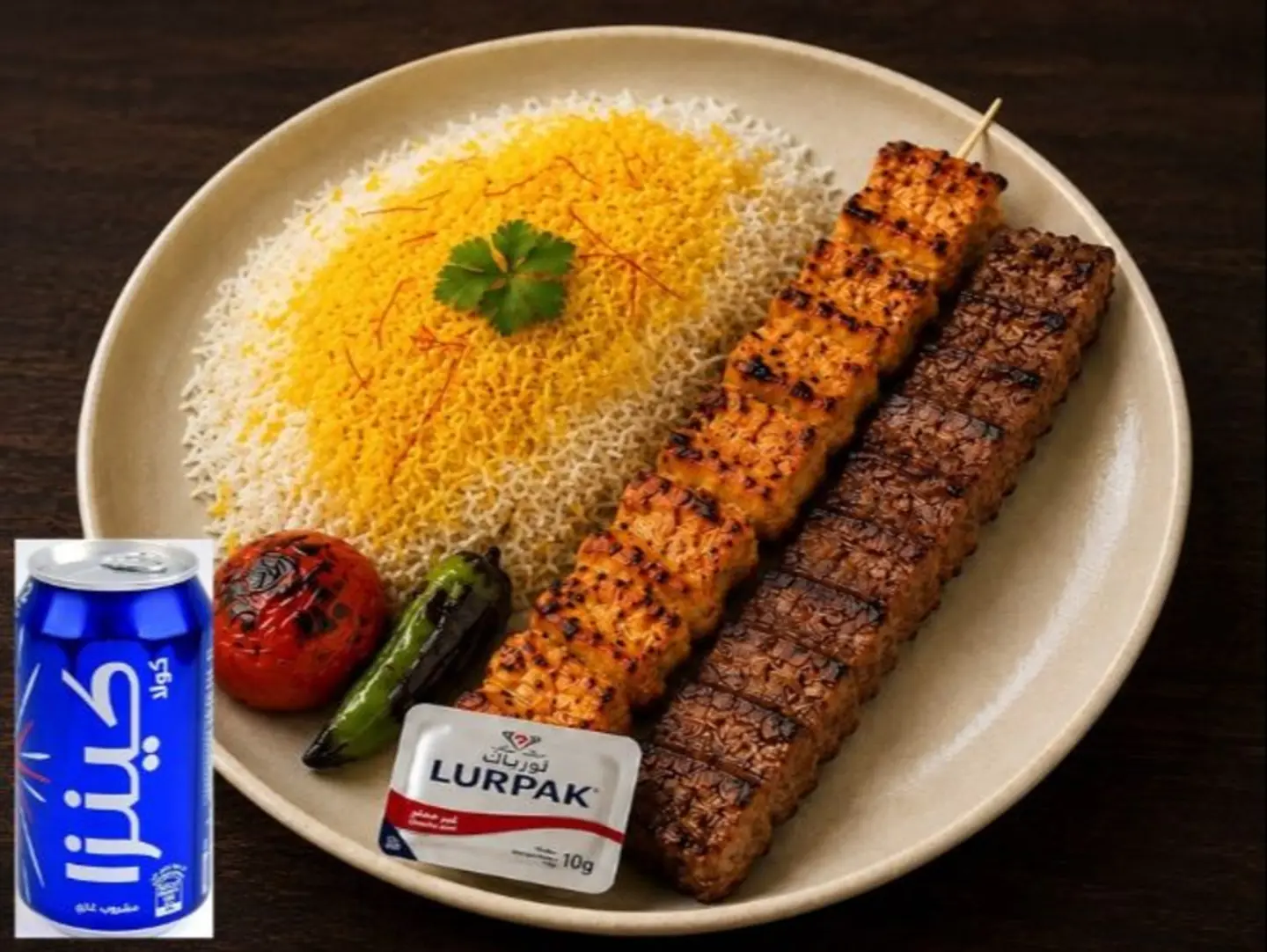 Jallo Kebabkoo Meat With Rice