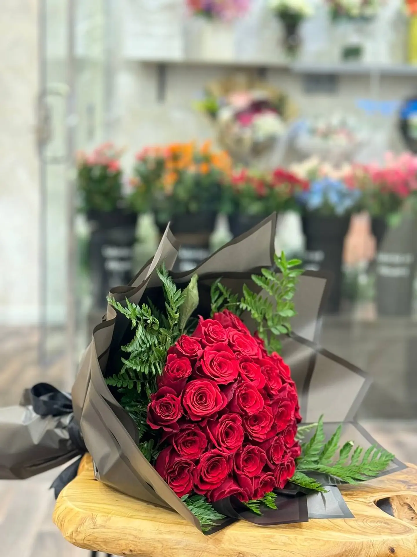 A Bouquet Of Red Roses