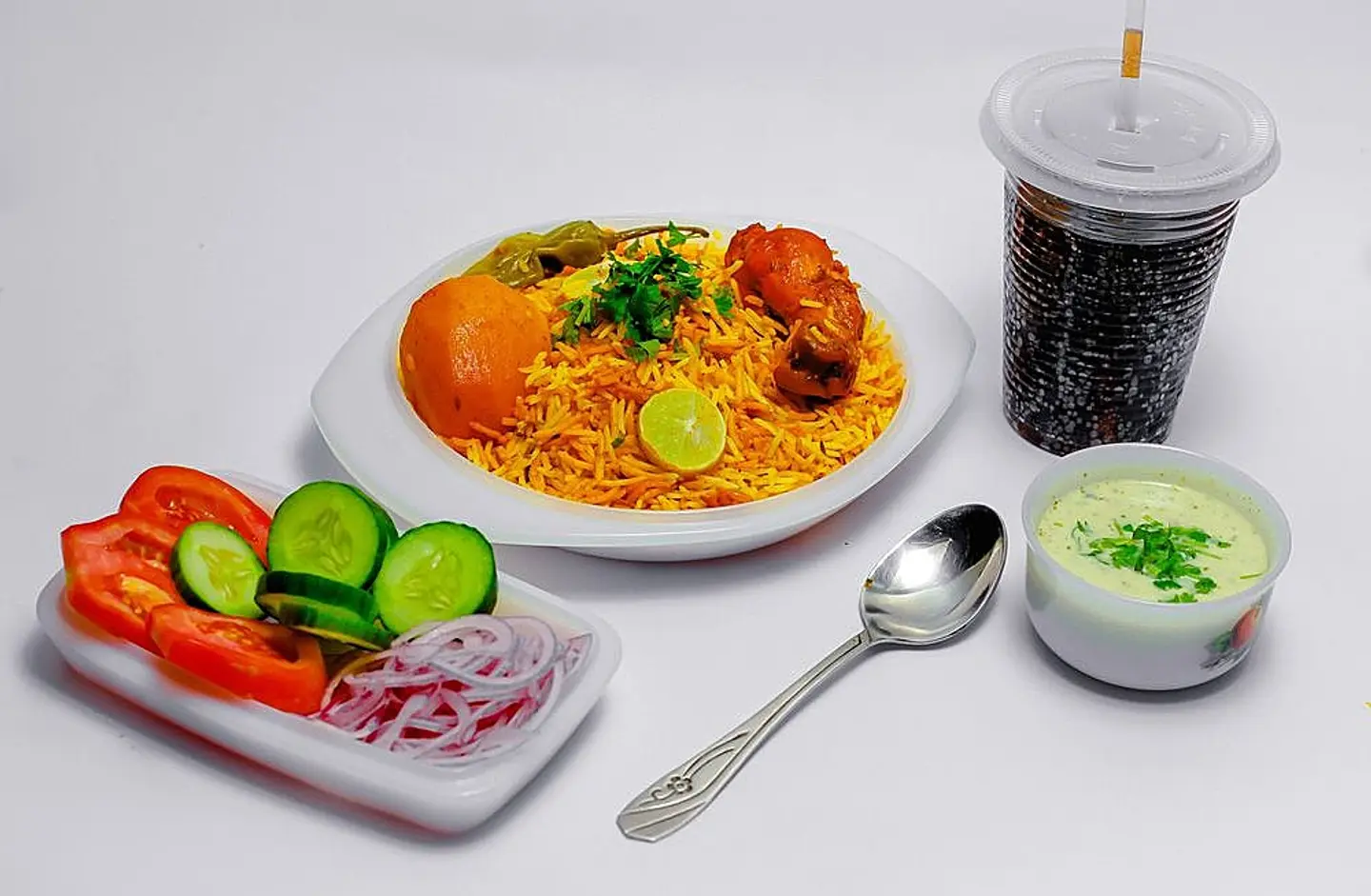 Karak Chicken Biryani Meal Large