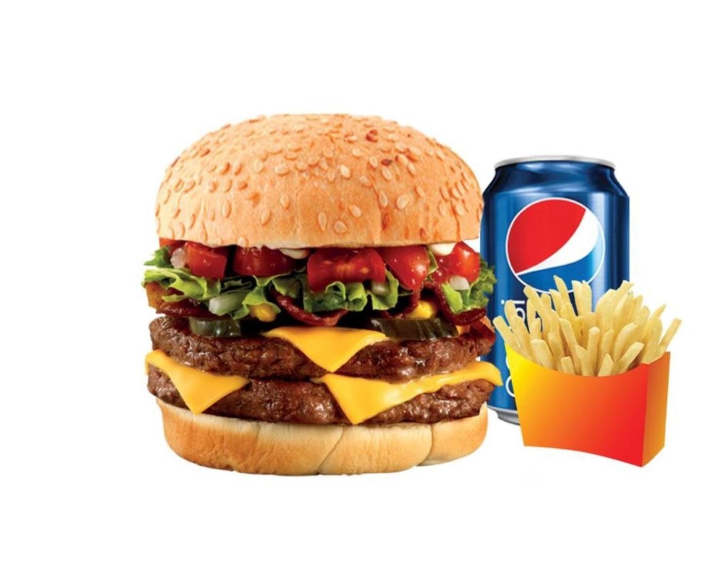 Double Meat Burger Meal
