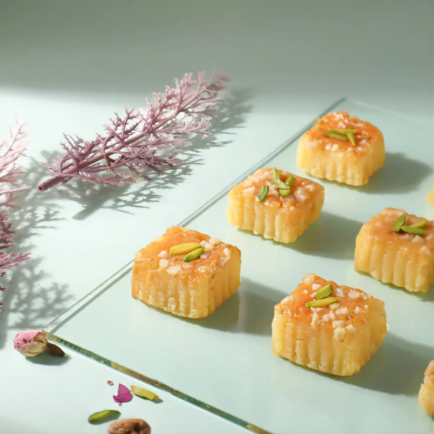 Almond Basbousa