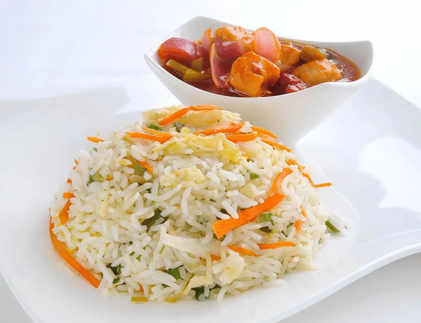 شيش طاووق مع الأرز
