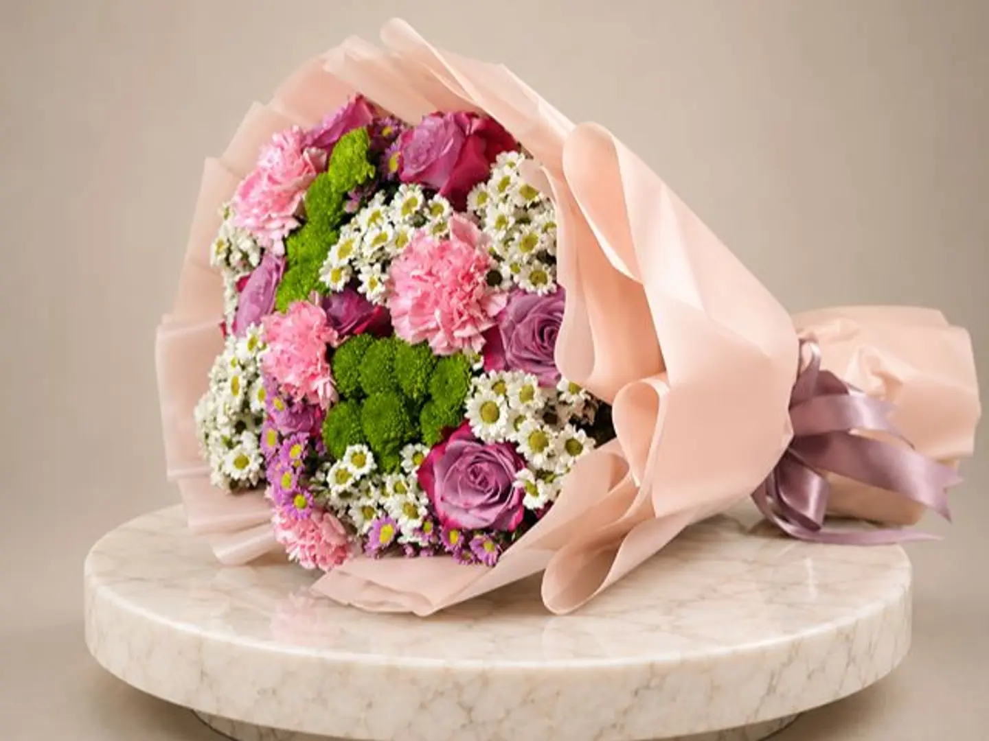 Pink Rose, Carnation & Baby’s