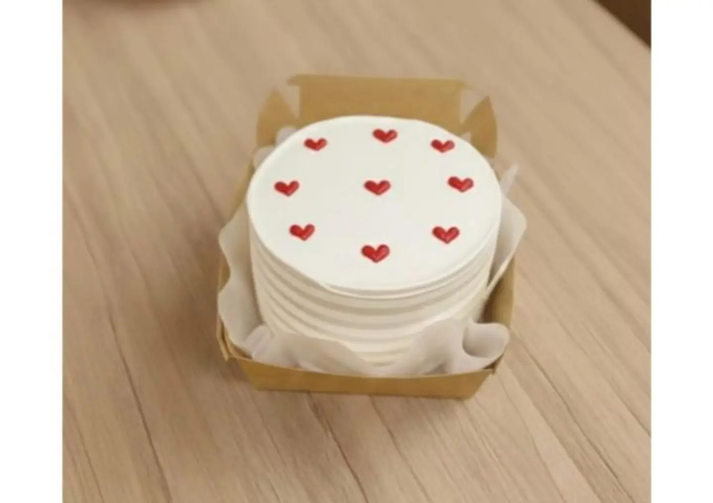 كيك كوري قلوب