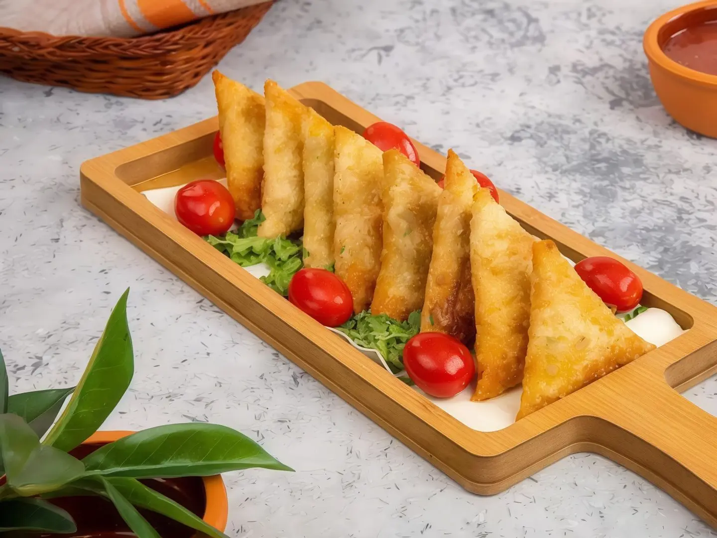 One Piece Of Meat Samosa