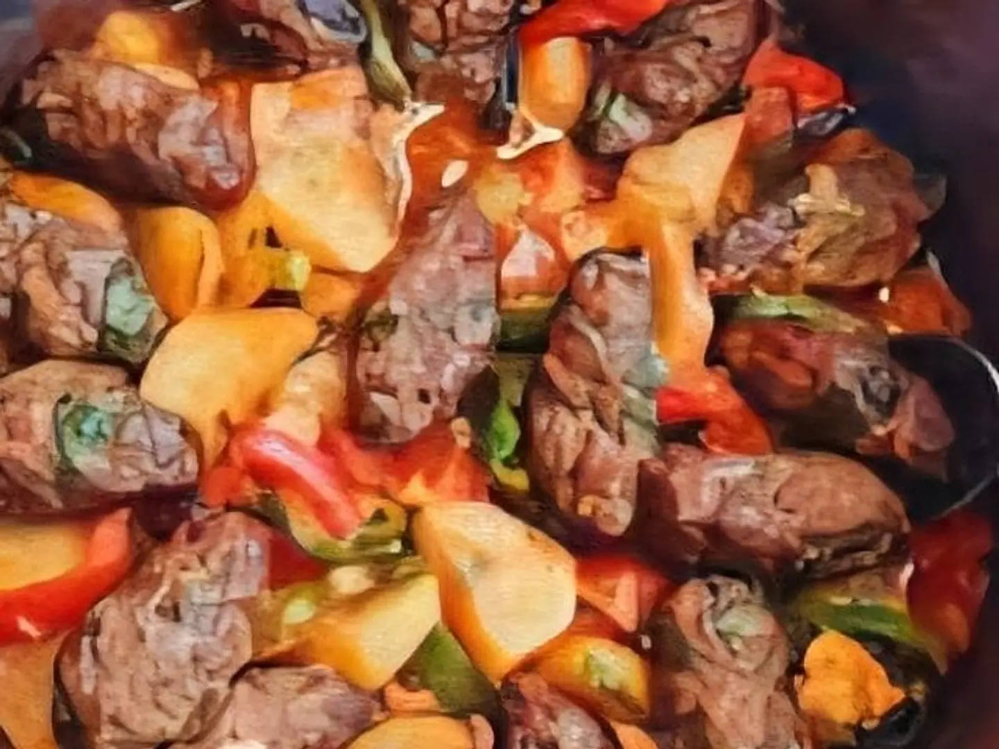 طاجن كفتة بالبطاطس