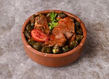 طاجن ورق عنب باللحم