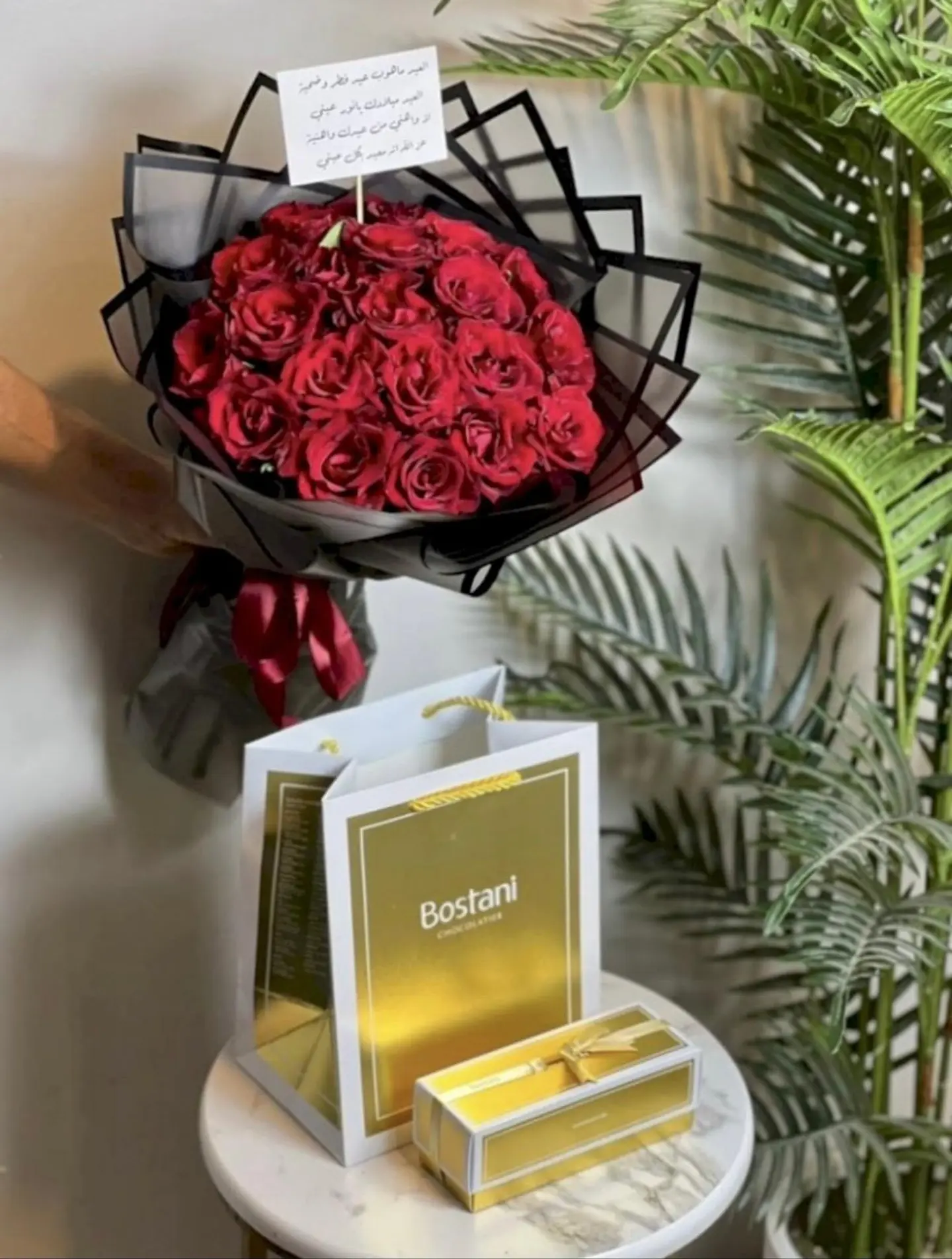 تنسيق ورد مع شوكلاتة بستاني 30