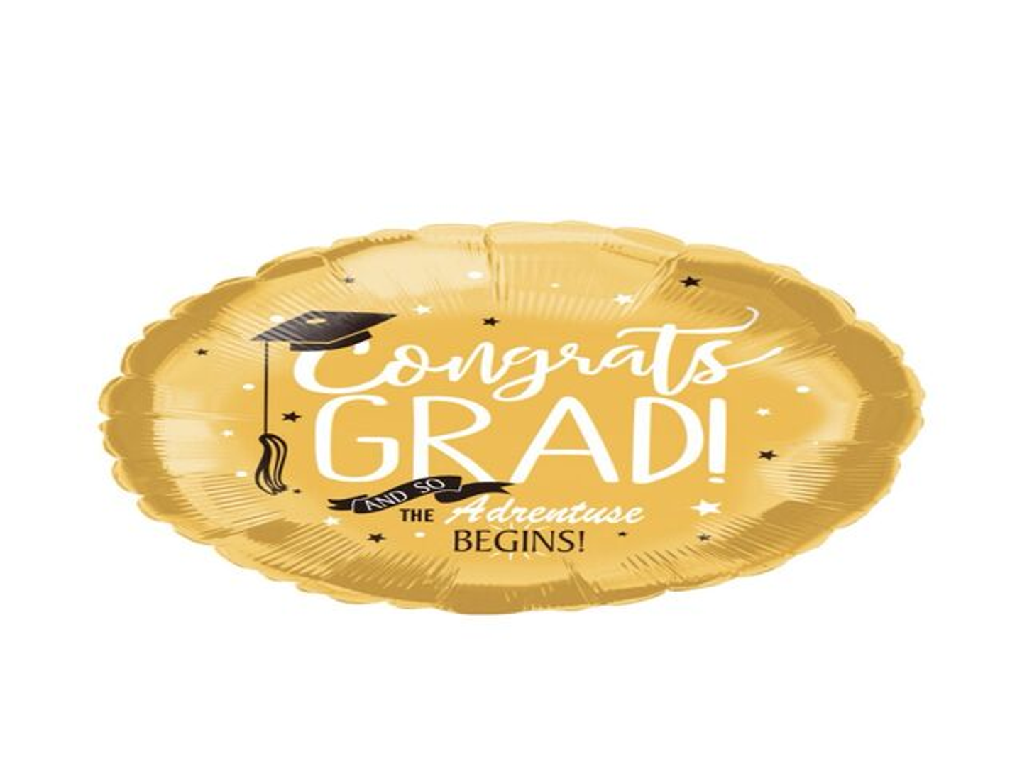 Golden Graduation Cap Foil Balloon S02