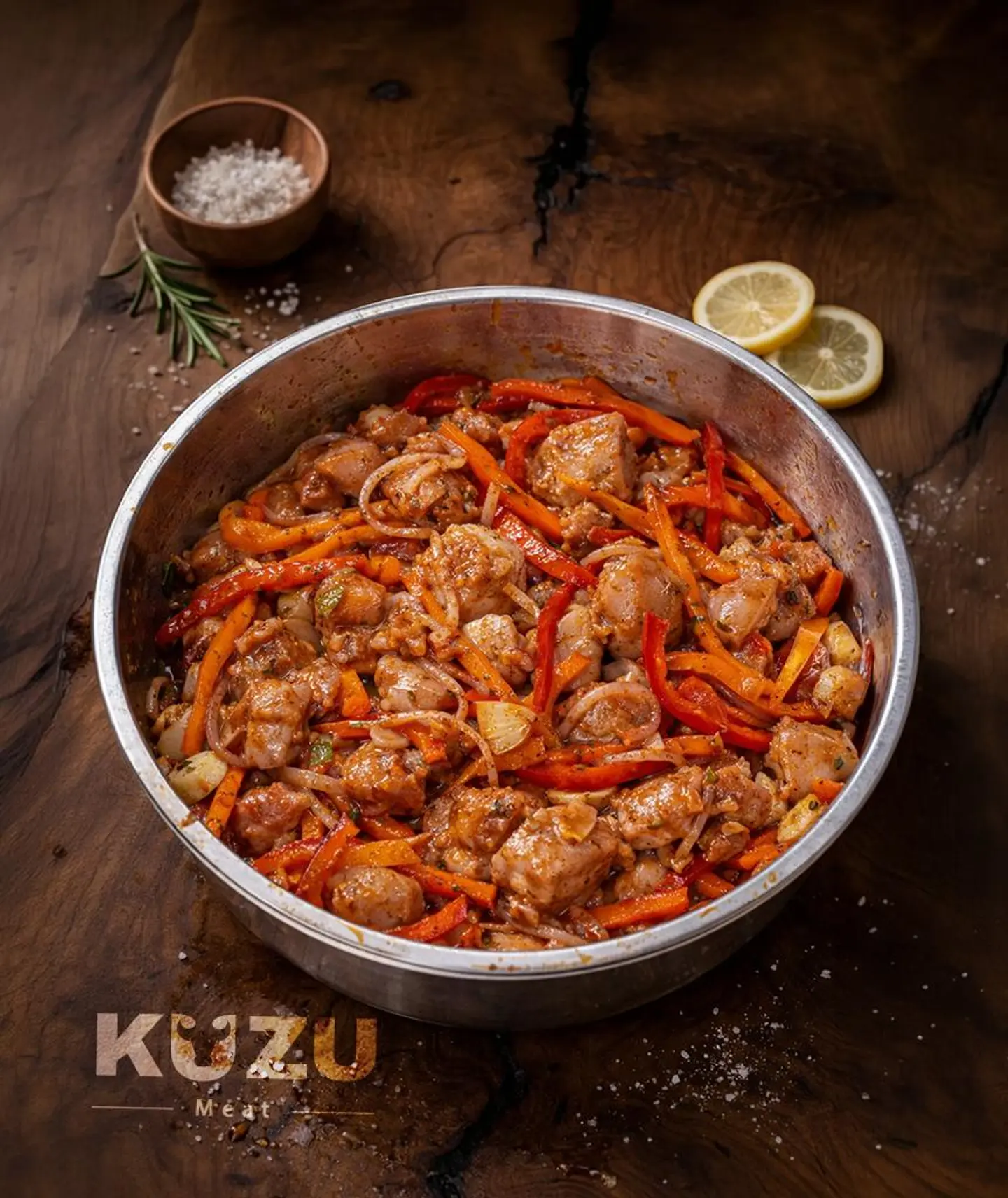 Chicken Pieces With Vegetables Tray