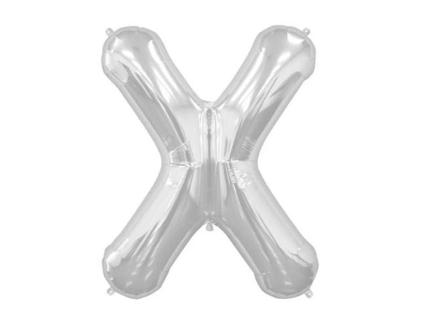 Silver Balloon Letter X