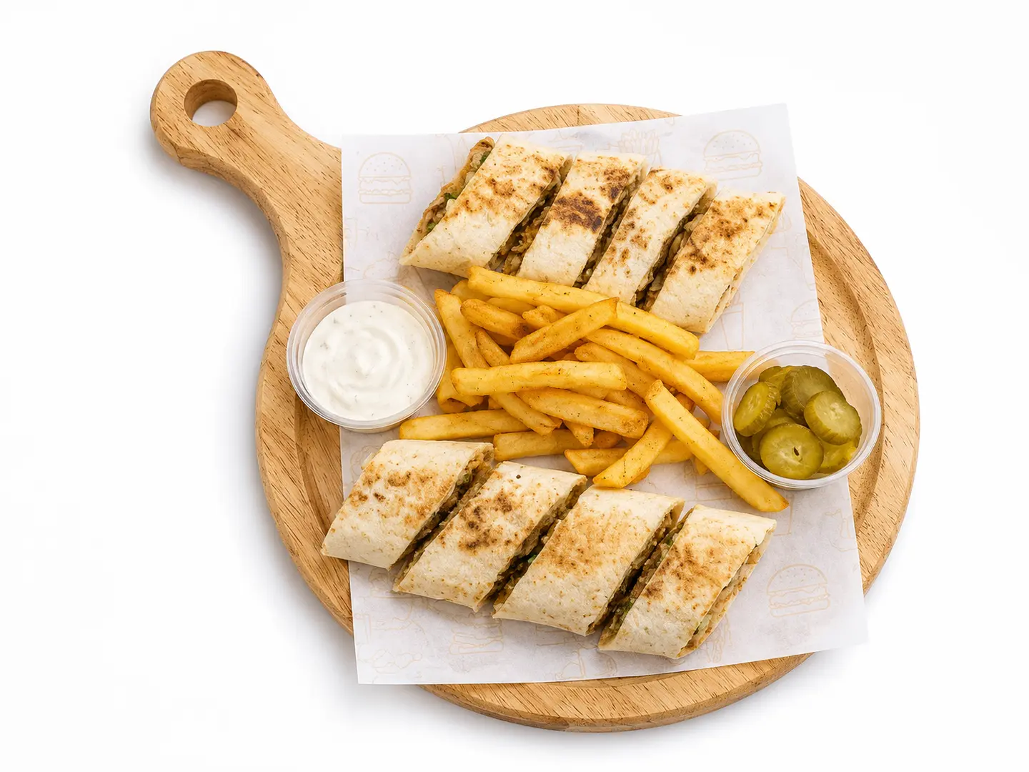 شاورما عربي بالجبنة