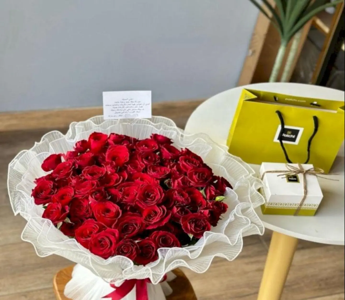 Red Rose Bouquet With Patchi Chocolate