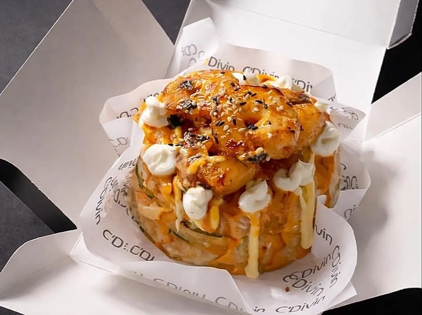 شريمب كراب سوشي كيك