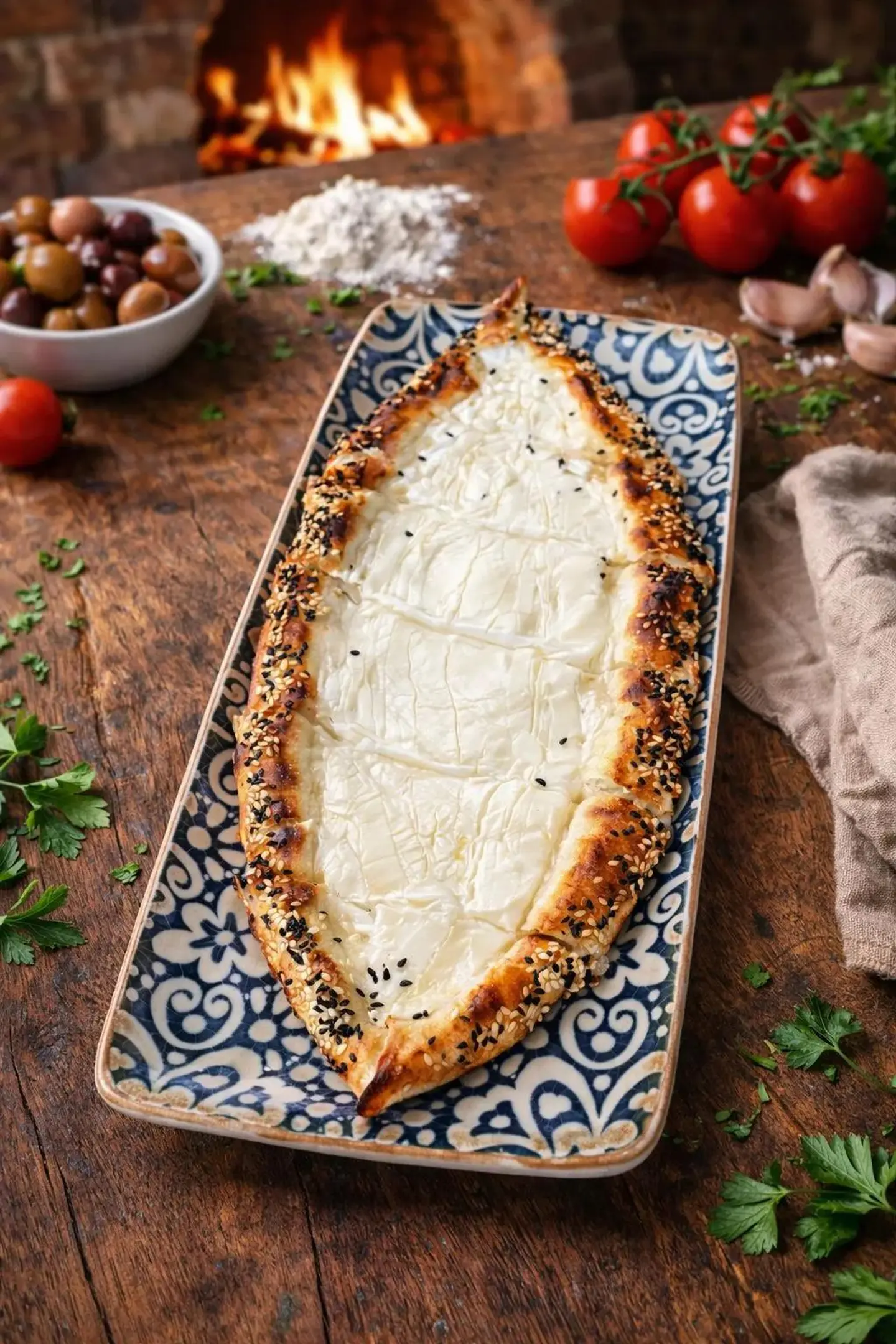 Labneh Pide